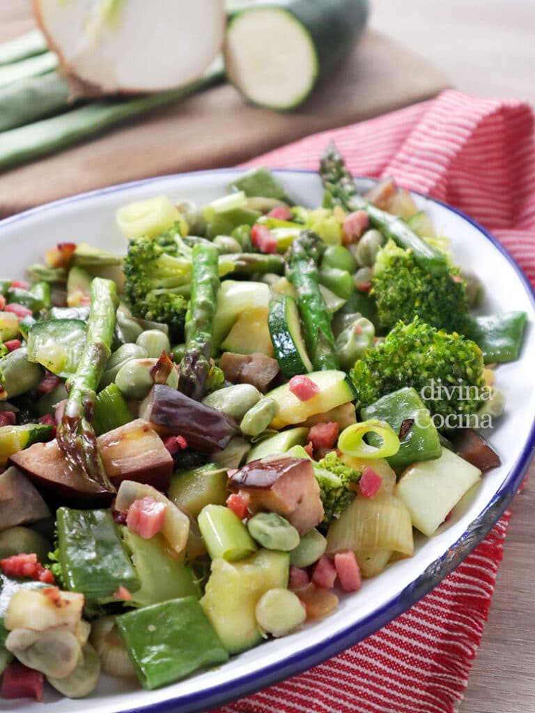 Receta Salteado De Verduras Con Jam N Mis Recetas Caseras