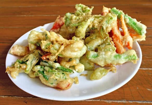 Tempura rápida de verduras Receta de DIVINA COCINA