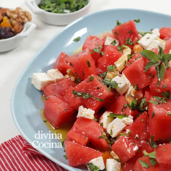 Ensalada De Sand A Y Queso Receta De Divina Cocina