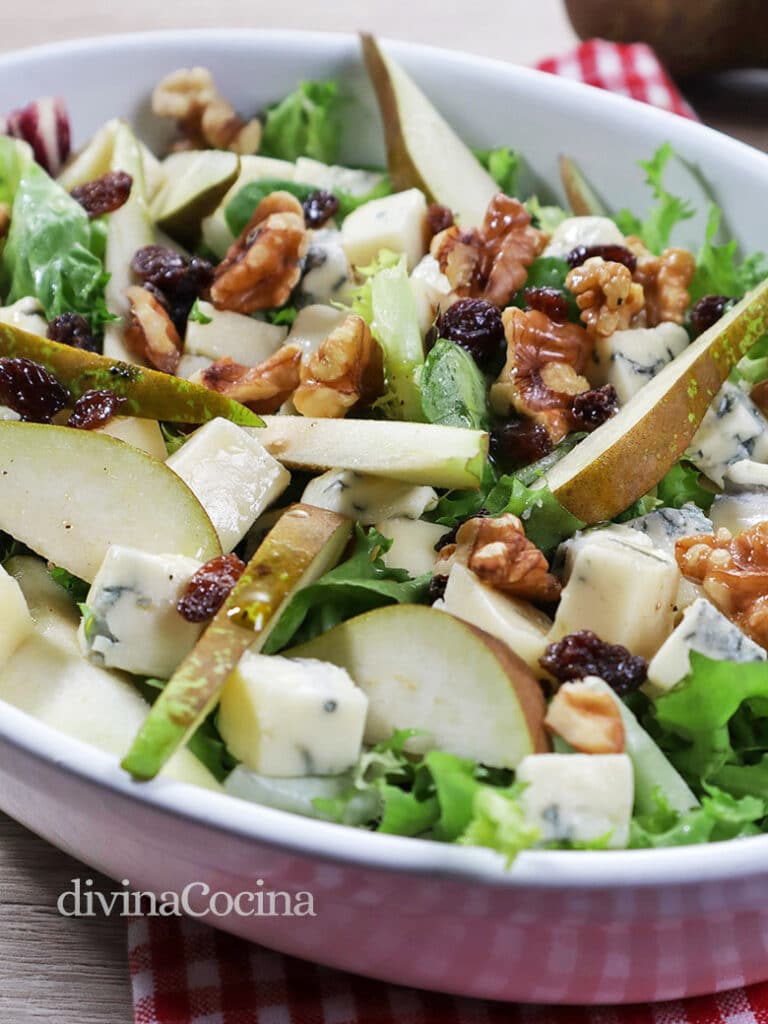 Ensalada Con Pera Y Queso Azul Receta De Divina Cocina