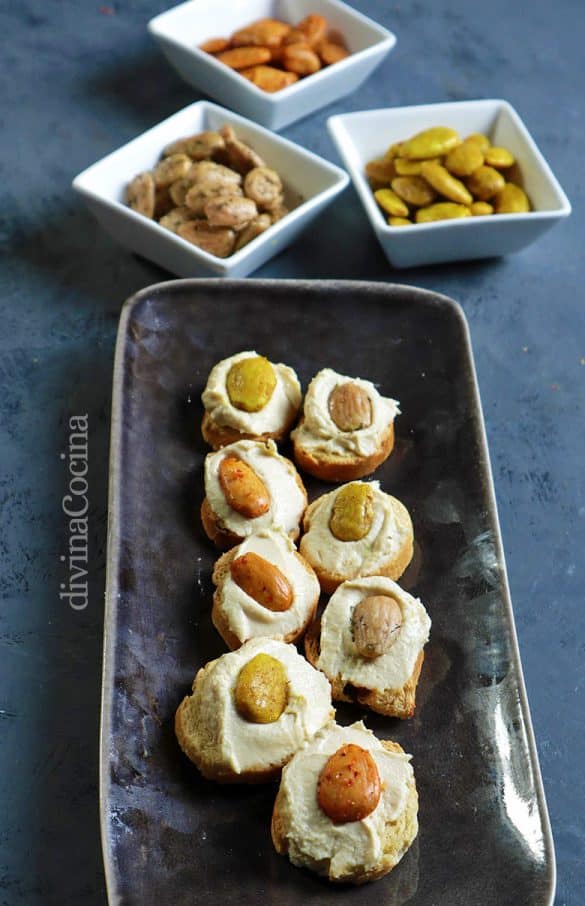 3 canapés veganos fáciles y ricos Receta de Divina Cocina