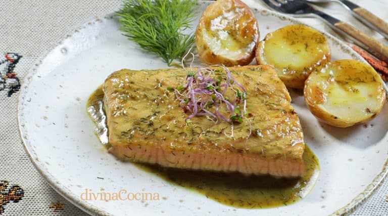 Salmón con miel y mostaza fácil Receta de DIVINA COCINA