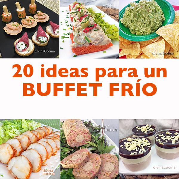 20 ideas para un buffet frío para invitados - Receta de DIVINA COCINA