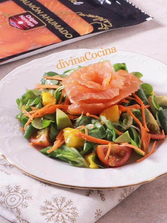 Ensalada De Salmón Ahumado - Receta De DIVINA COCINA