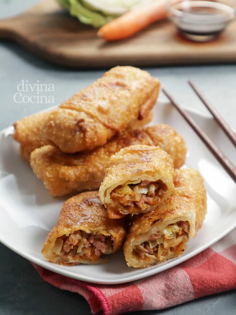 Rollitos De Primavera Caseros Fáciles Receta De Divina Cocina 7167