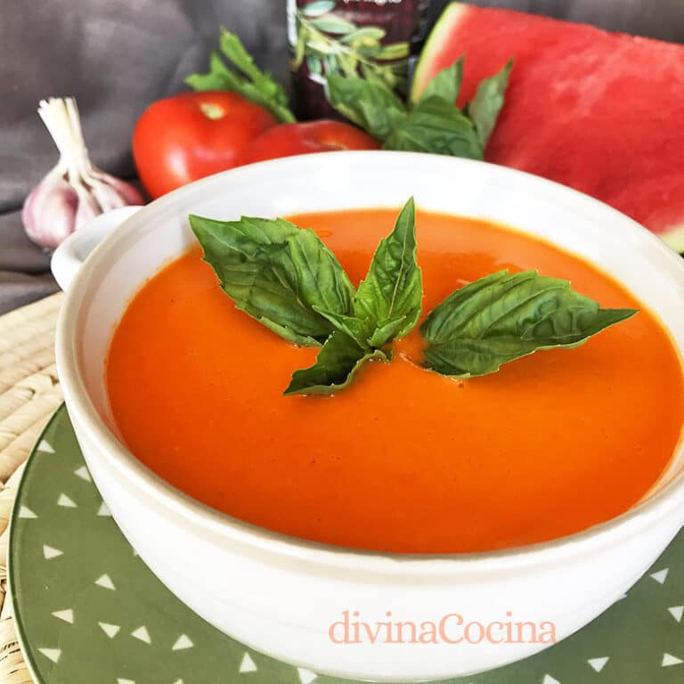 Gazpacho de sandía Receta de DIVINA COCINA