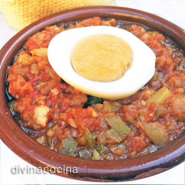 Fritada de pimientos con huevos 1