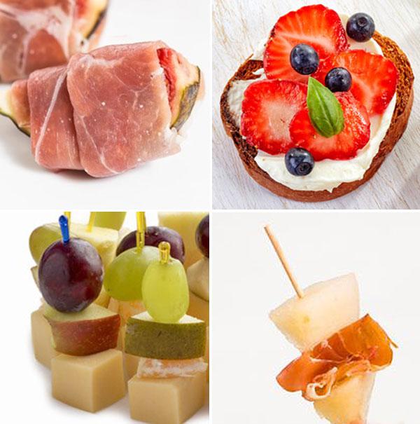 Canapés con frutas 1