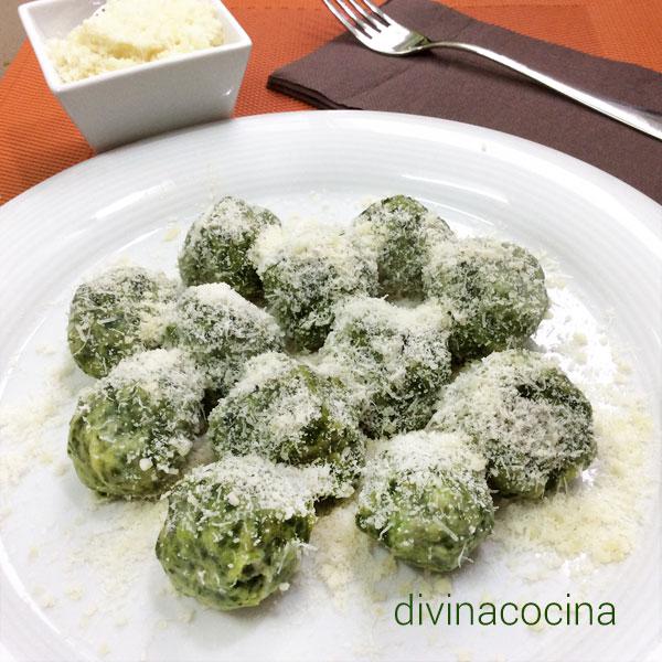 Bolitas de espinacas y Parmesano 1