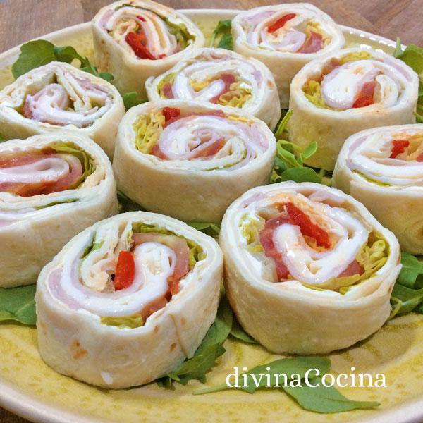 Mini wraps para aperitivos 1