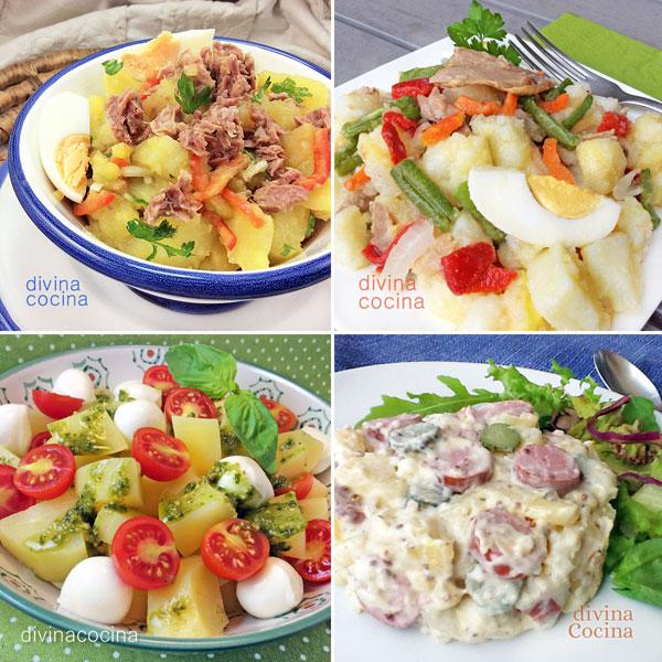 5 ensaladas de patata para compartir - Receta de DIVINA COCINA