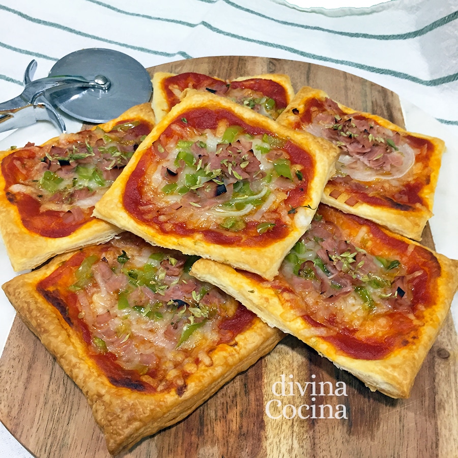 Mini pizzas de hojaldre 1