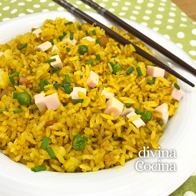 Arroz frito al curry 1