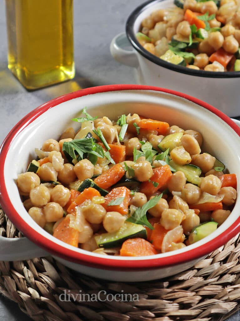 Garbanzos Salteados Con Verduras Receta De Divina Cocina 8752