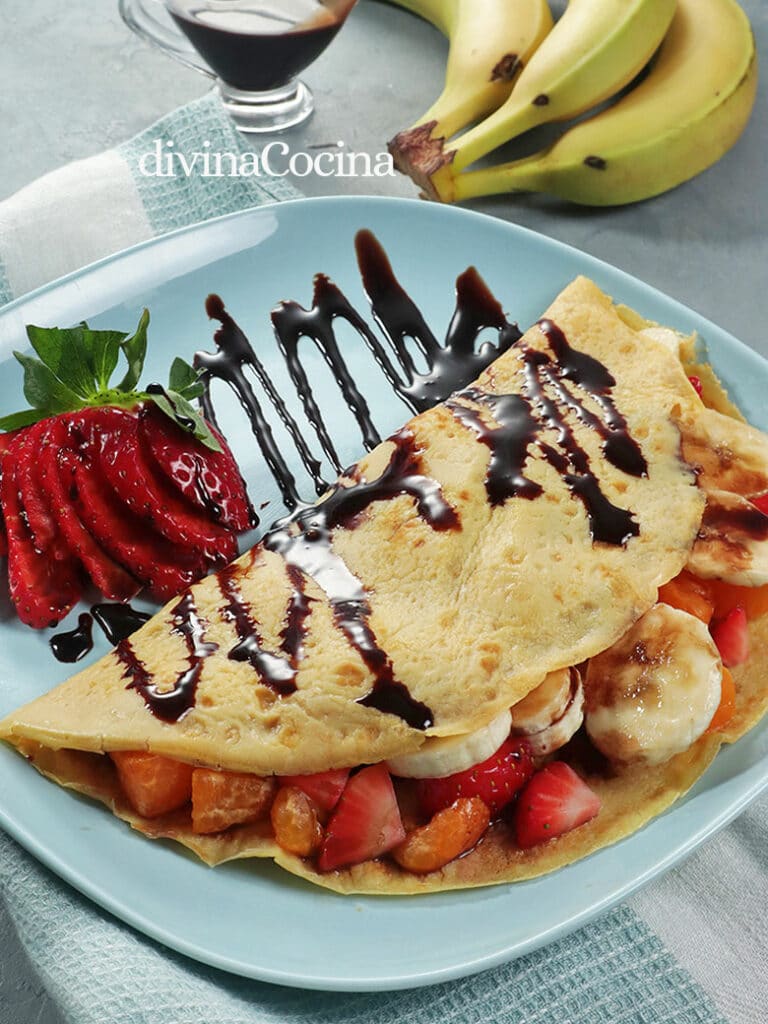 Crepes De Fruta Fresca - Receta De DIVINA COCINA