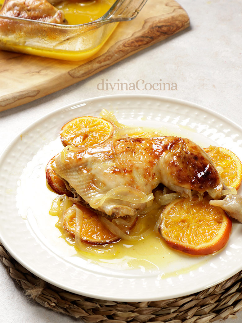 Pollo Al Horno Con Naranja Y Miel - Divina Cocina