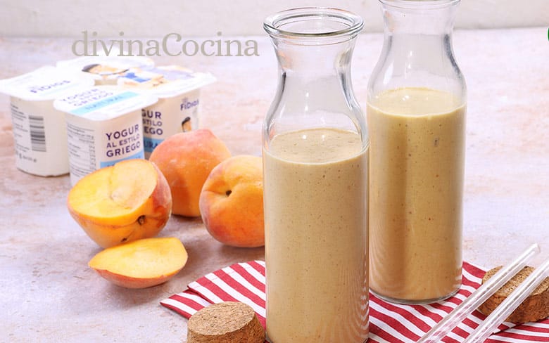 smoothie de melocoton y mango