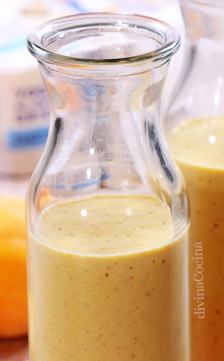 smoothie de melocoton y mango