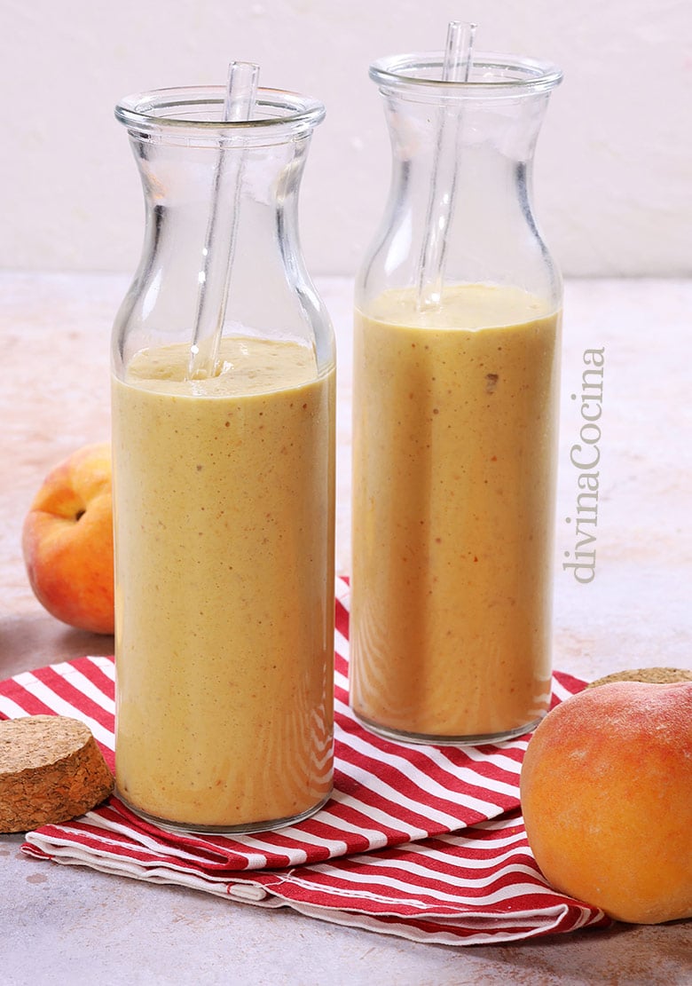 smoothie de melocoton y mango