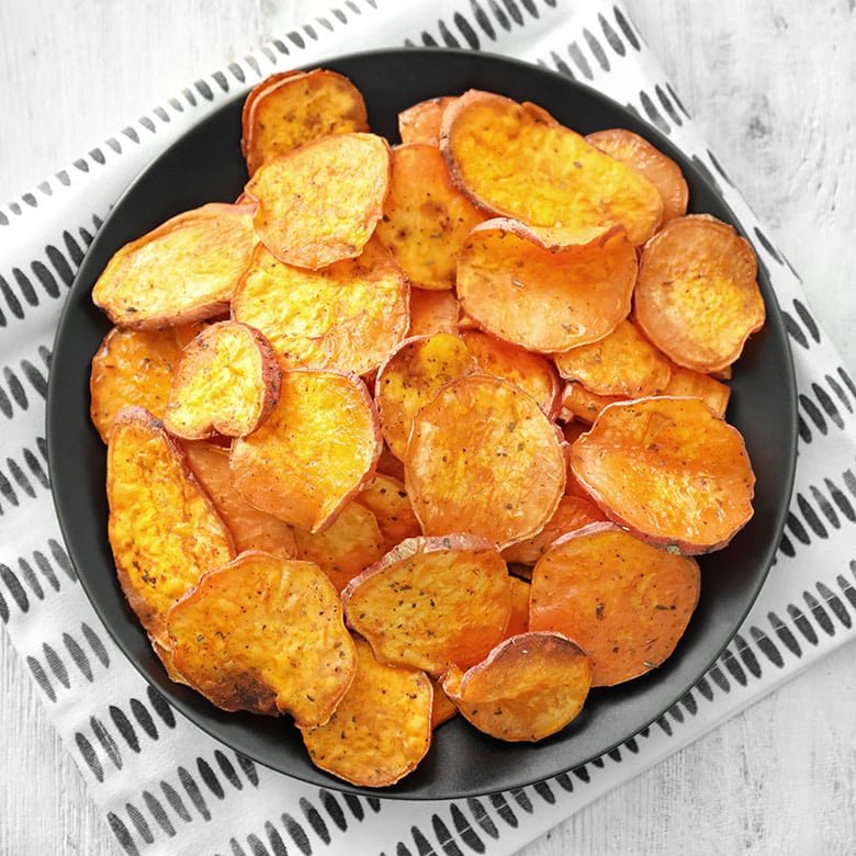 chips de boniato al horno