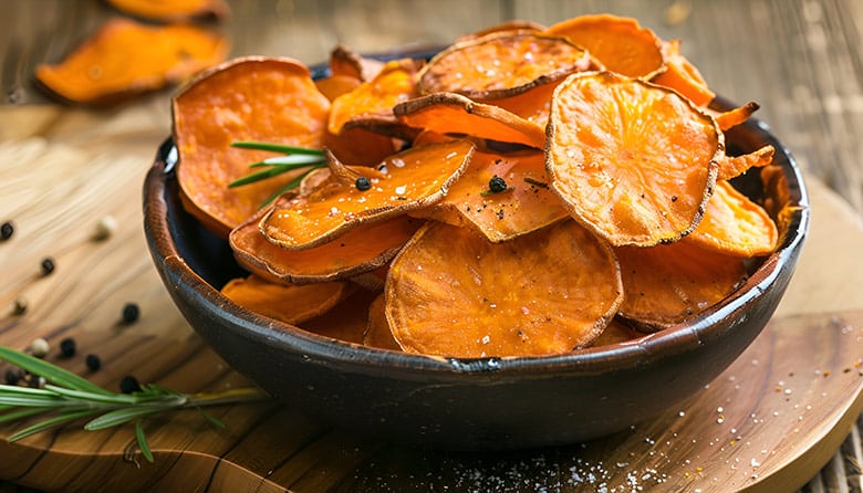 chips de boniato al horno