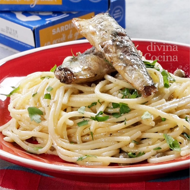 pasta con sardinas