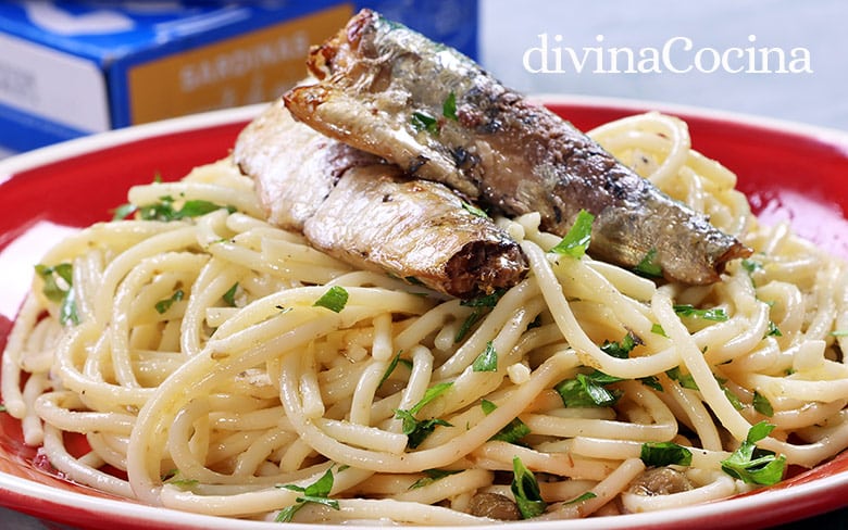 pasta con sardinas