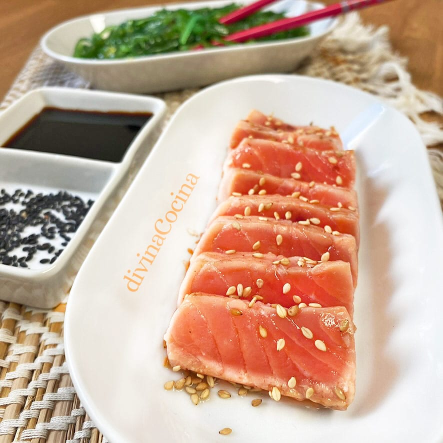 tataki de salmon