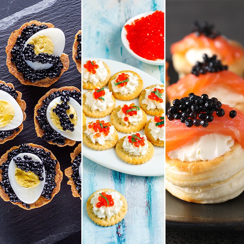 canapes de caviar