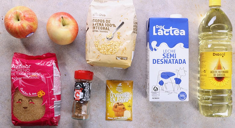 galletas de manzana y avena