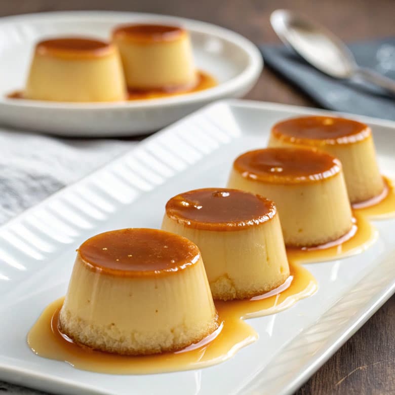 Flan de huevo en freidora de aire