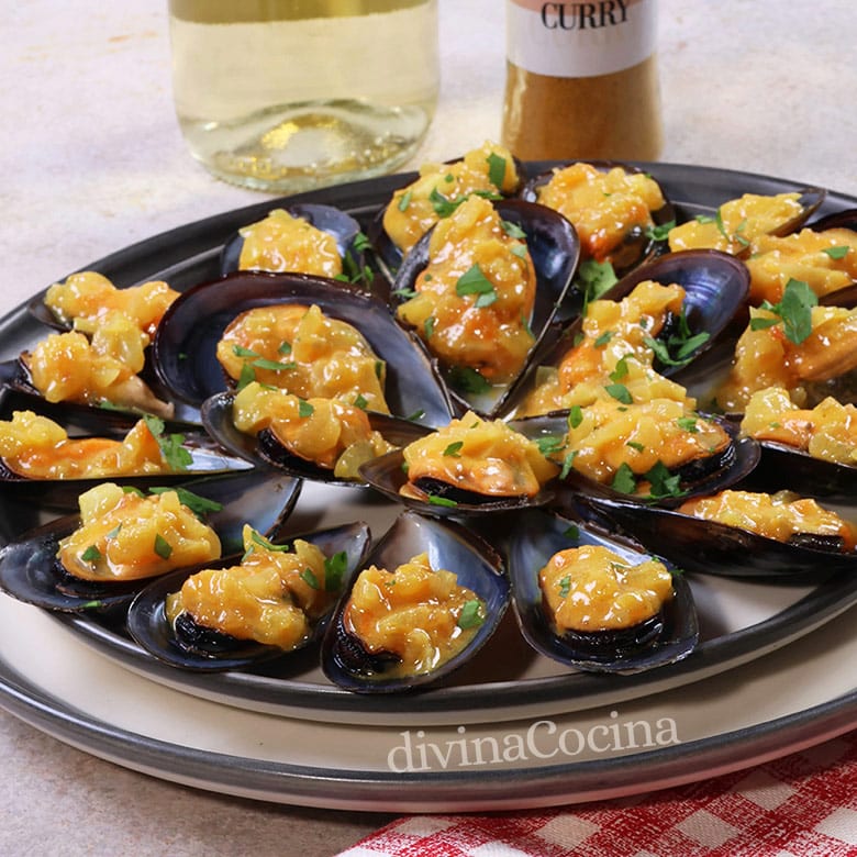 Mejillones al curry