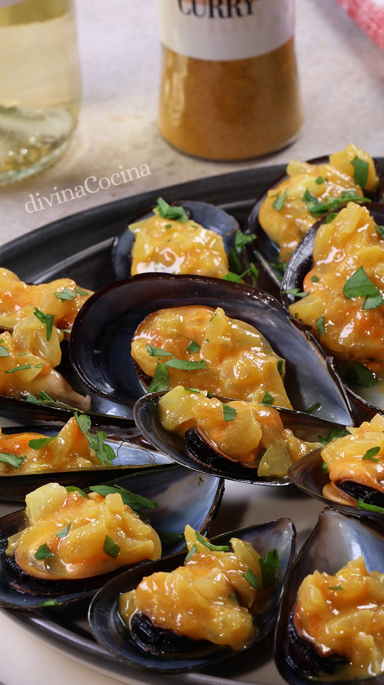 Mejillones al curry