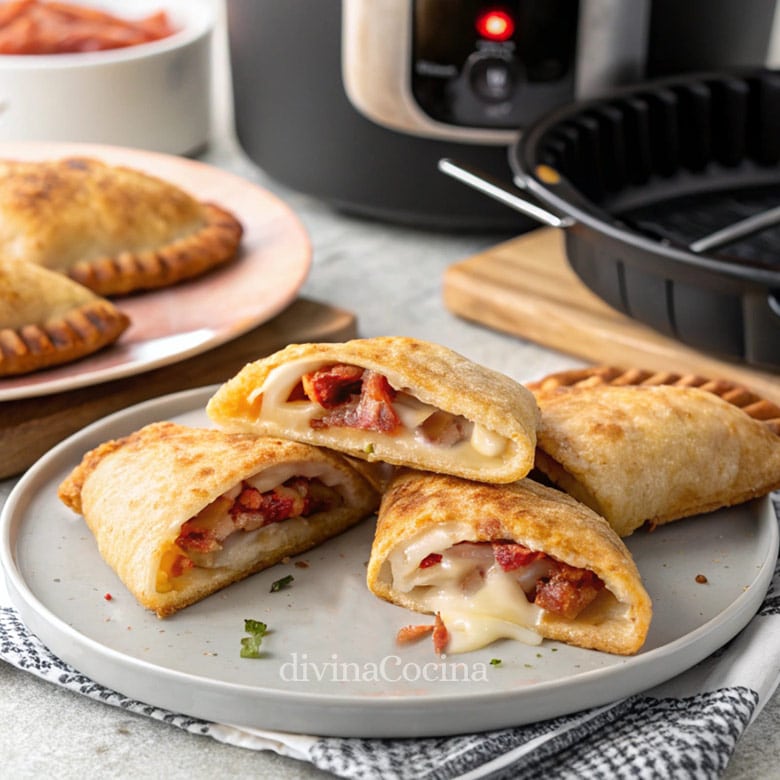 empanadillas de mozzarella y jamon