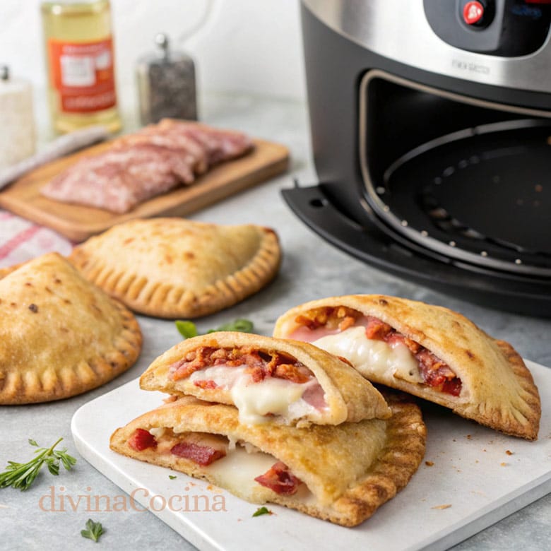 empanadillas de mozzarella y jamon