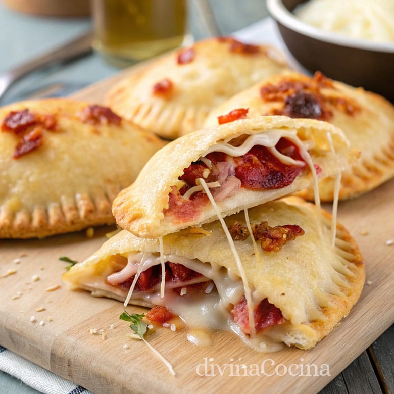 empanadillas de mozzarella y jamon