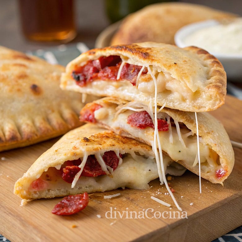 empanadillas de mozzarella y jamon