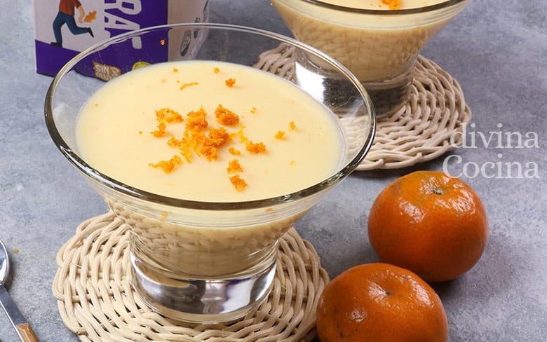 Natillas de mandarina y jengibre