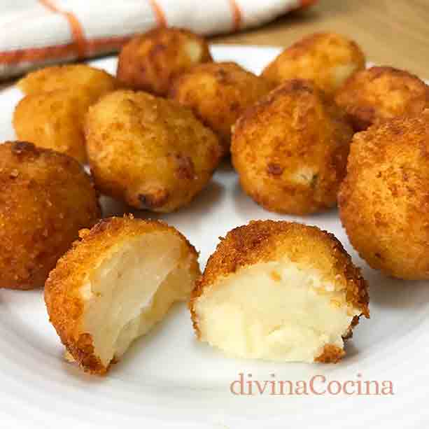 Bocaditos de patata y queso - Receta de DIVINA COCINA