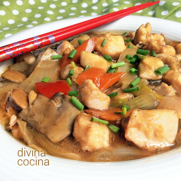 Chop suey de pollo al estilo chino - Receta de DIVINA COCINA