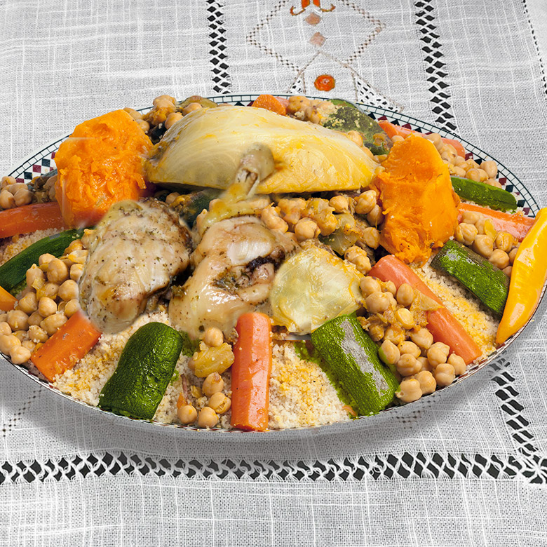 cuscus marroqui pollo y verduras