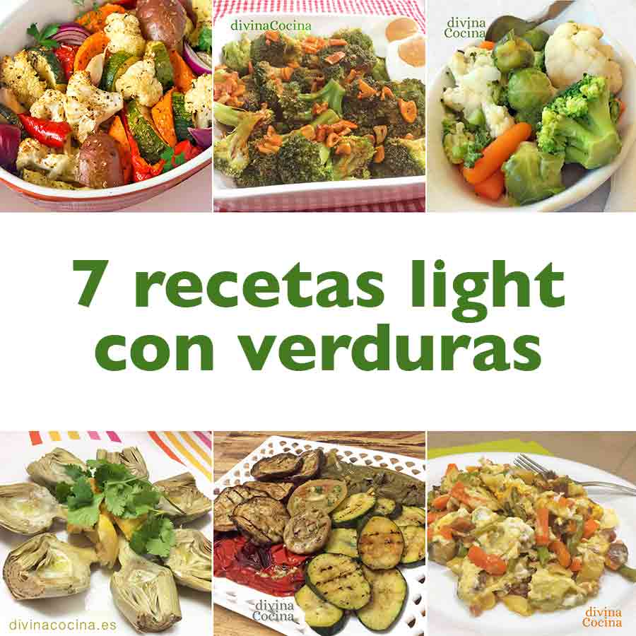 7 recetas light con verduras - Divina Cocina
