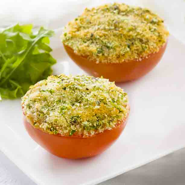 Tomates a la provenzal al horno - Receta de DIVINA COCINA