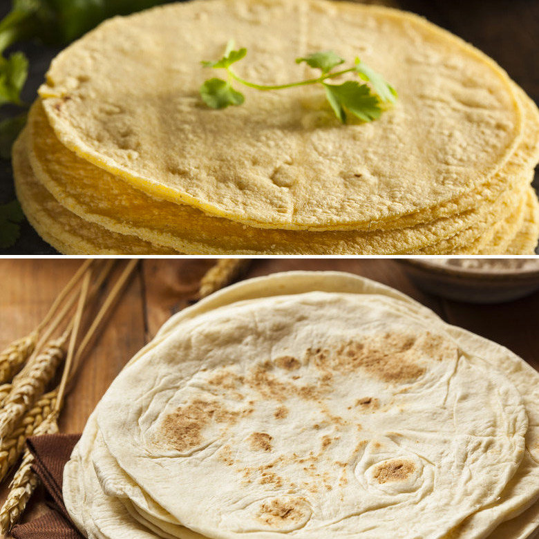 Tortillas de trigo y maíz mexicanas - Receta de DIVINA COCINA